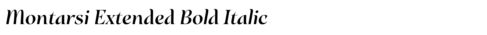 Montarsi Extended Bold Italic image
